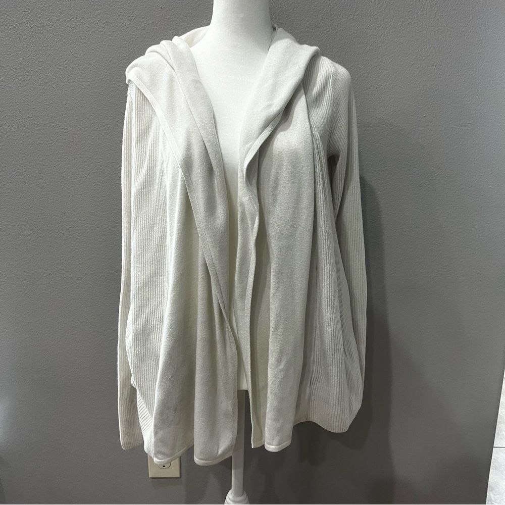 lululemon athletica Cream Hooded Cardigan